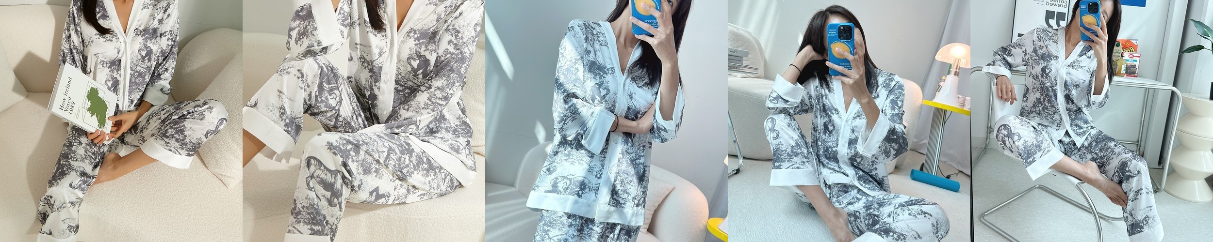 겨울 극세사 커플 수면 잠옷