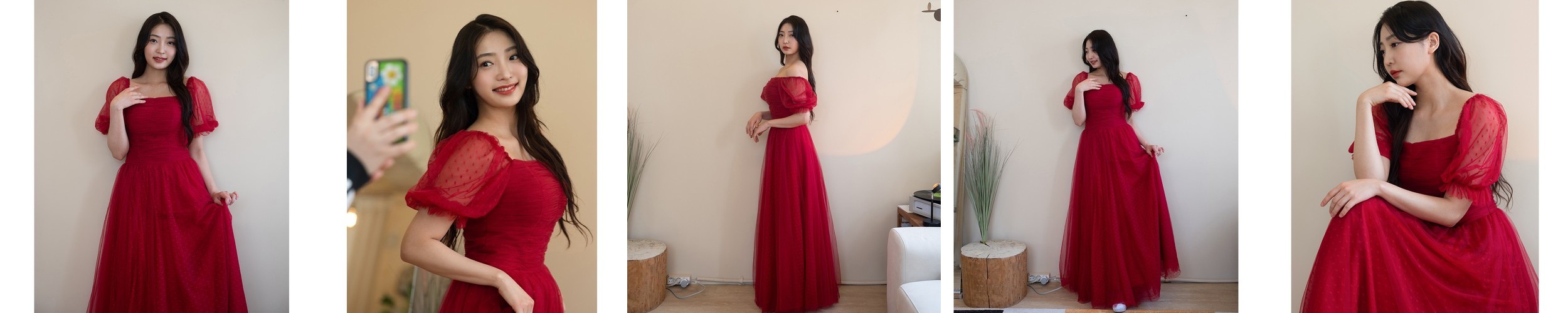 유노이아 블랙 연 핑크 유색드레스 대여 제주스냅 풍성한 셀프 웨딩드레스 브라이덜샤워원피스