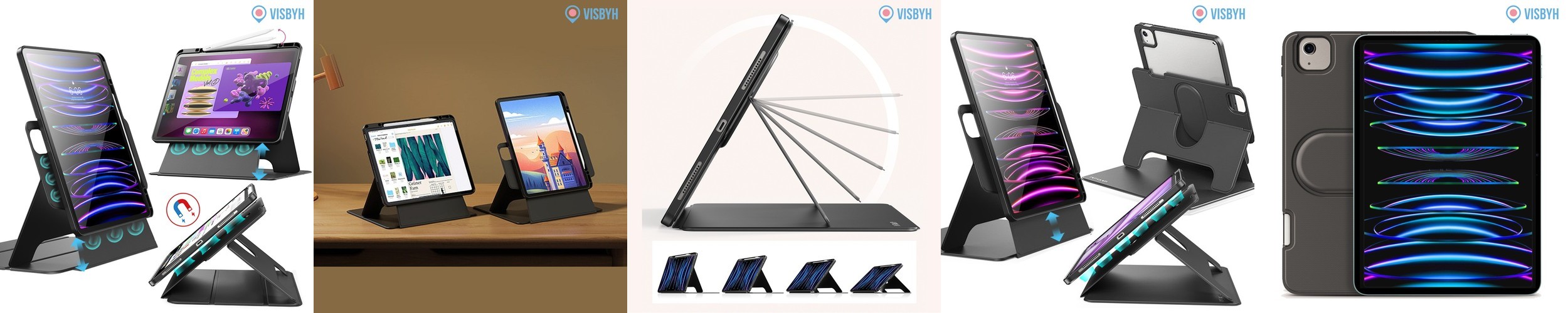 데이웍스 갤럭시탭 S6 Lite 라이트 블루투스 터치패드 키보드 북커버 케이스 S펜 수납