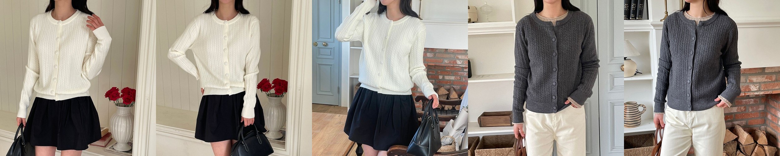 여름긴팔가디건 빅사이즈숏가디건 리본가디건