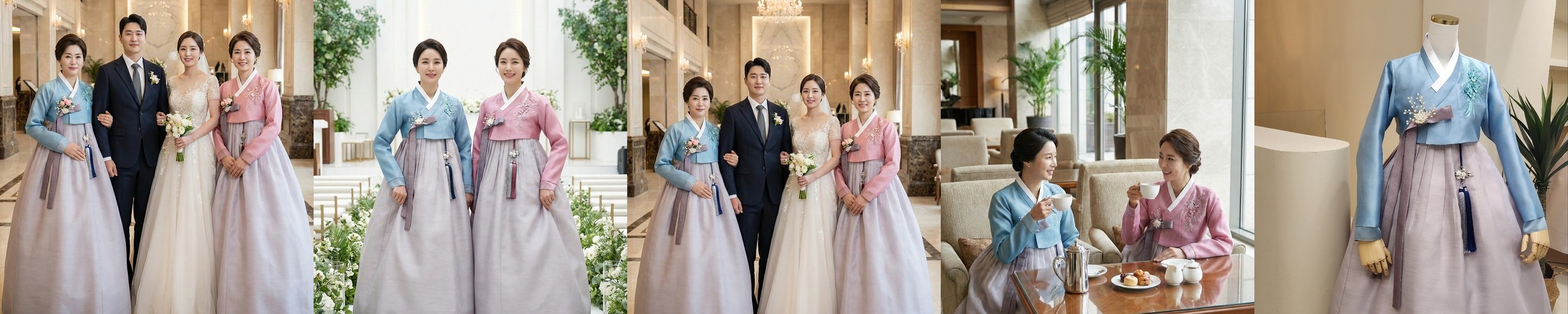 한복대여 은가비한복 눈부신아씨3 결혼식 여자 하객 혼주 가족