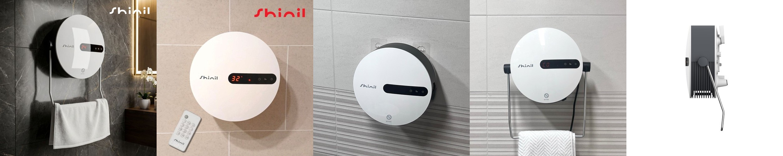 코드26 온풍기 팬히터 미니멀 PTC 전기 절약 우드화이트 PTCF1000WO