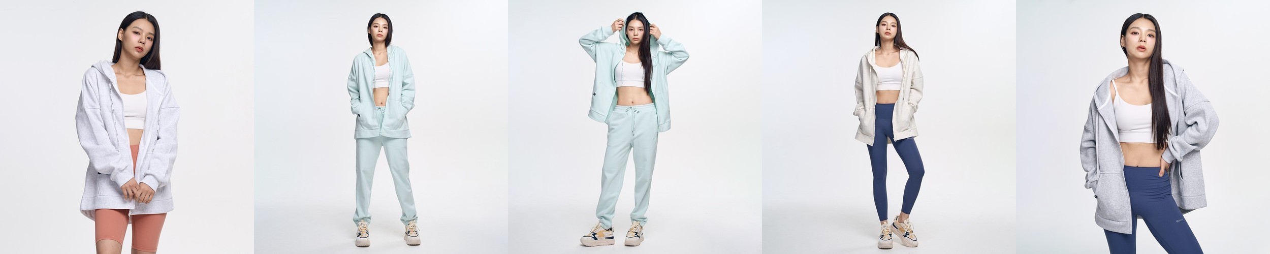 레이어드 흰티 세미크롭 여자 반팔티 이너 티셔츠 그레이, FREE(One size)