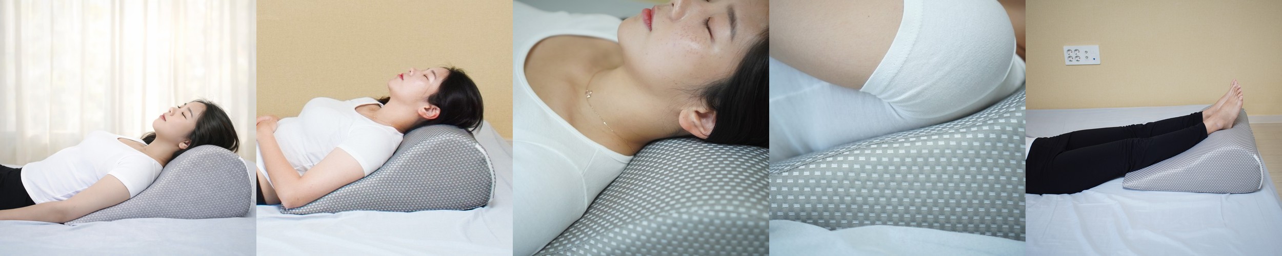 진양 국산 황토 에어터널 통 메모리폼 삼각 등받이 다용도 쿠션 허리 등쿠션 요추 허리받침대