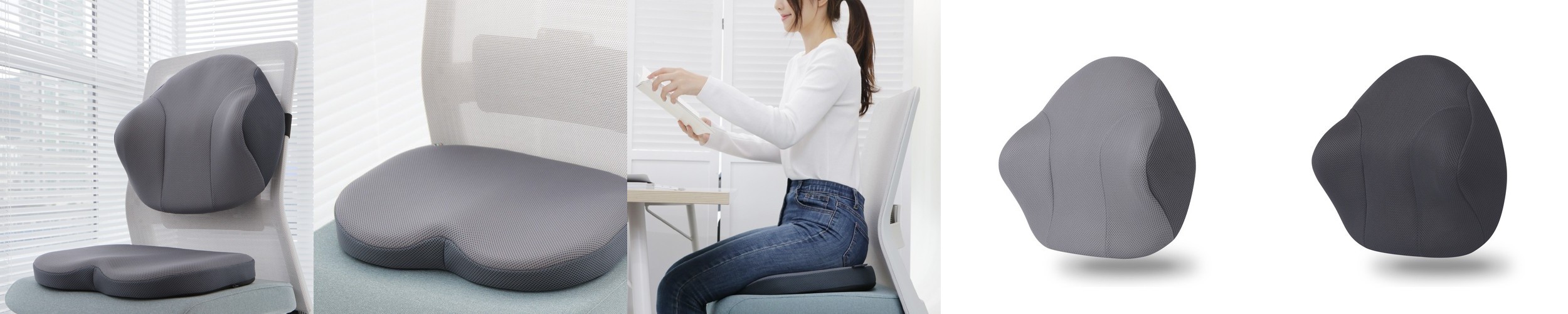 밸런스온 기능성 디자인 리빙시트 L SIZE (인테리어 벌집 자세교정 식탁의자방석)