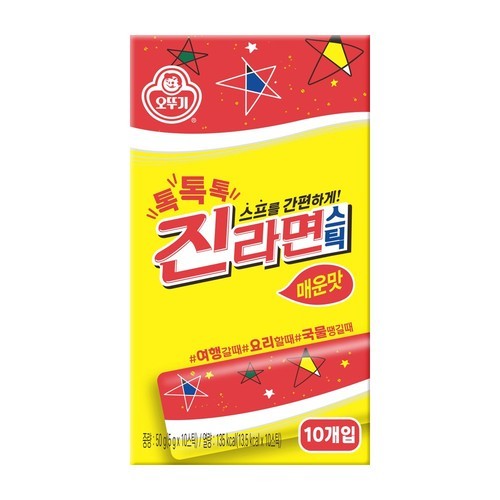 오뚜기 톡톡톡 진라면 스틱 매운맛 50g, 1개