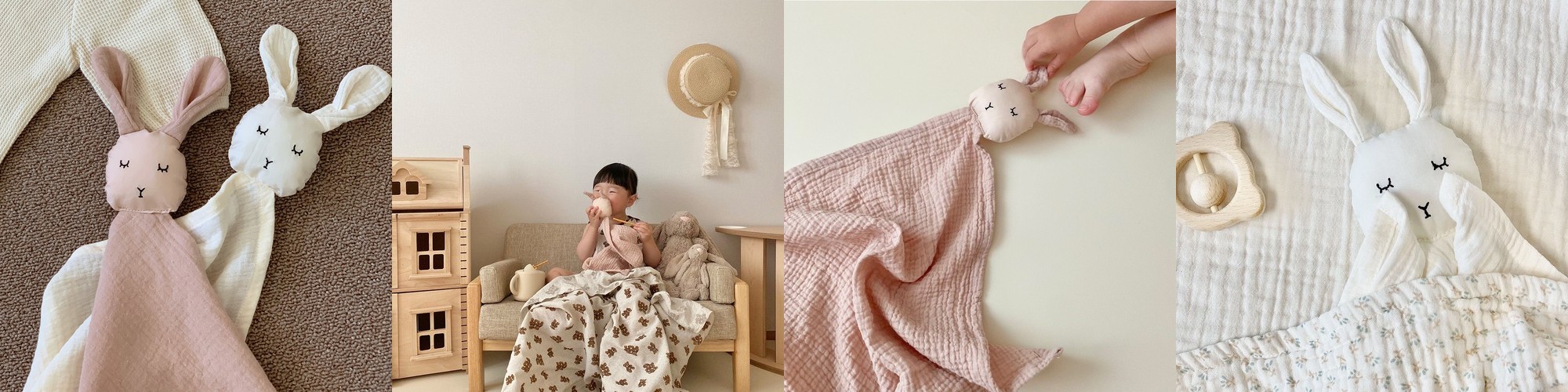 아카시아봉봉 거즈면 아기 무형광 신생아 담요 유모차 블랭킷