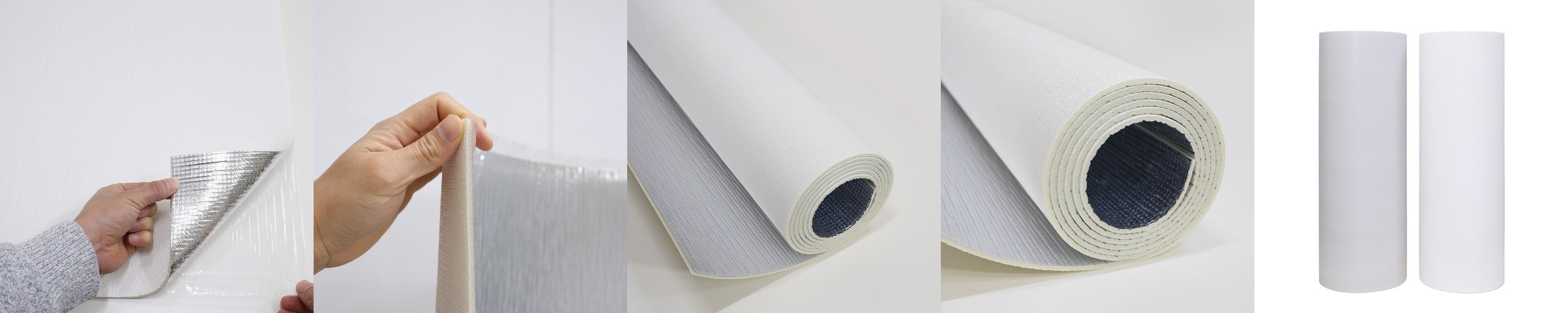집코리아 단열시트지 패브릭 인테리어 거실 현관문 폼블럭 벽지 1000x20000mm, 화이트