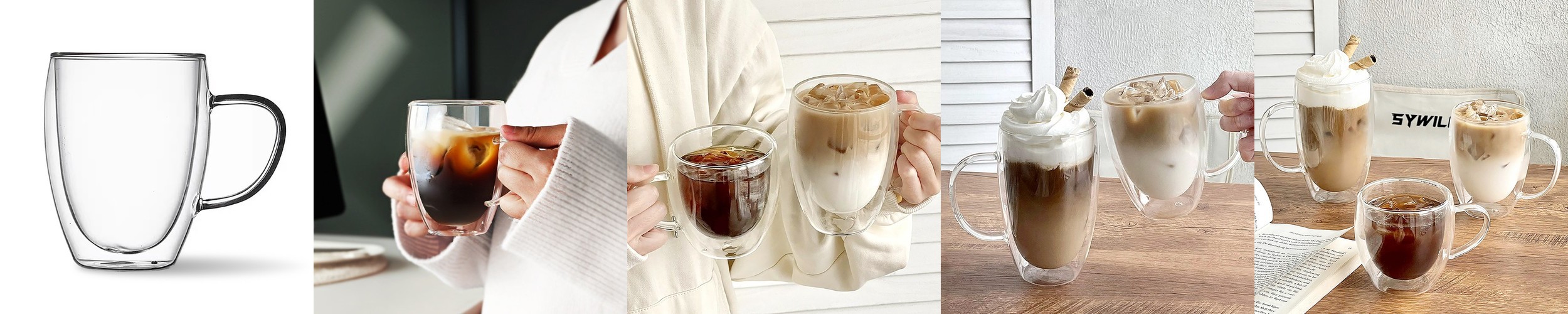 [공식] 블루보틀 더블월 글라스 13oz (390ml) Blue Bottle Double-Walled Glass Mug