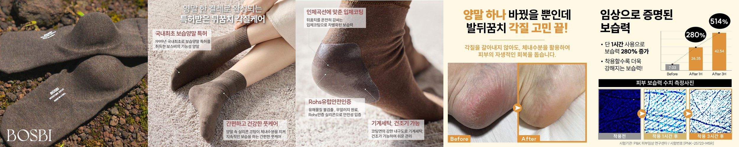 발 뒤꿈치 갈라짐 촉촉삭스 보습 양말 발꿈치 패드 툴라 발각질 제거 실리콘 TOOLA