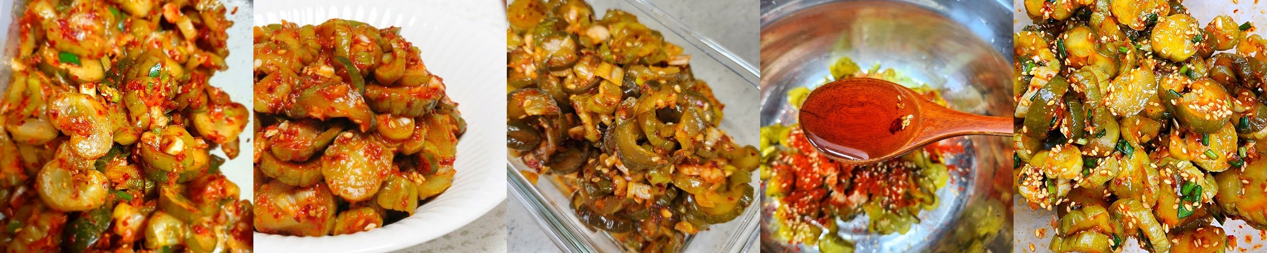 일주일반찬 대용량 국내산 오이지무침 450g 가정식 수제 반찬