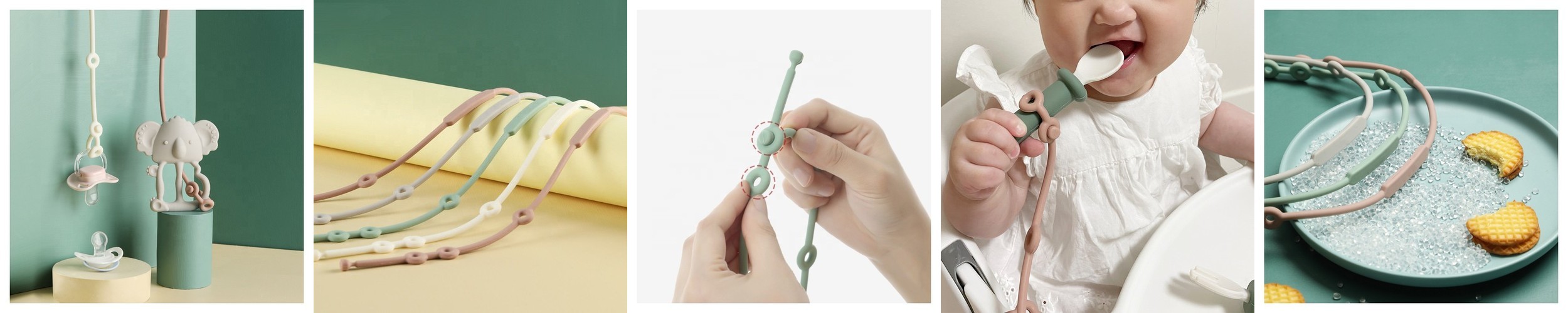 아로소 쪽쪽이 클립 실리콘 멀티 스트랩