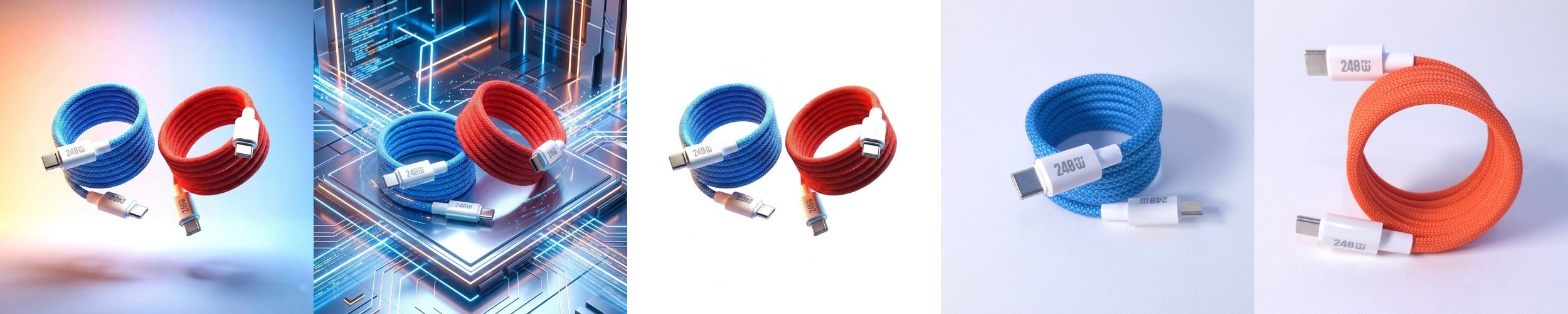 비트 썬더볼트4 호환 240W CtoC 고속 충전케이블 USB4 40Gbps 1.2m
