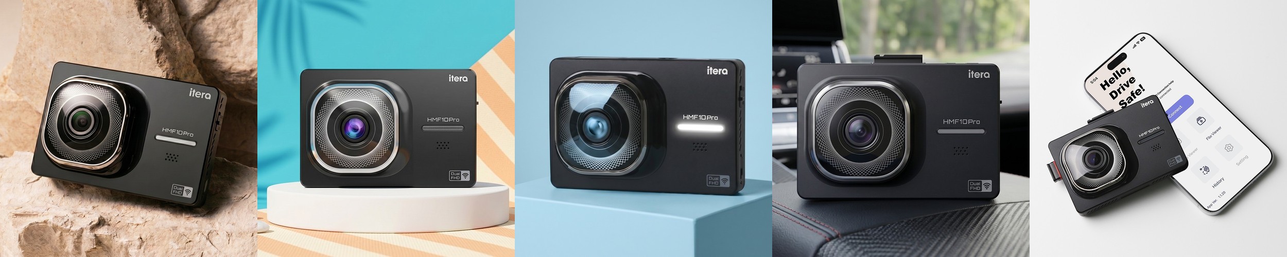 26년형 동글포함 전후방FHD 블랙박스 2채널 아이테라 HMF10 와이파이 3년보증 만도호환 32GB, 설치비별도