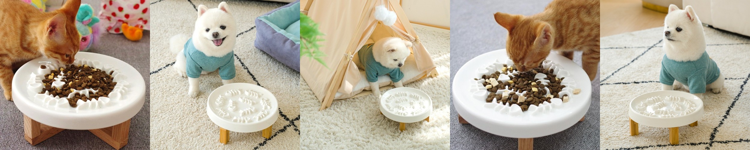 펫트너스 그랑프랑 강아지 식기 고양이 밥그릇