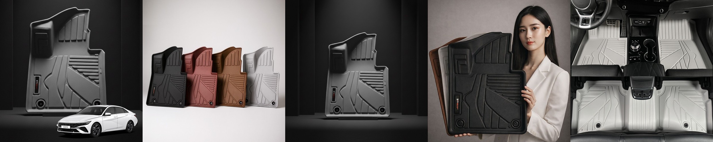가온 TPE 카매트 차량용 발매트 아반떼 CN7 TEH105, 운전석+조수석+뒷자석