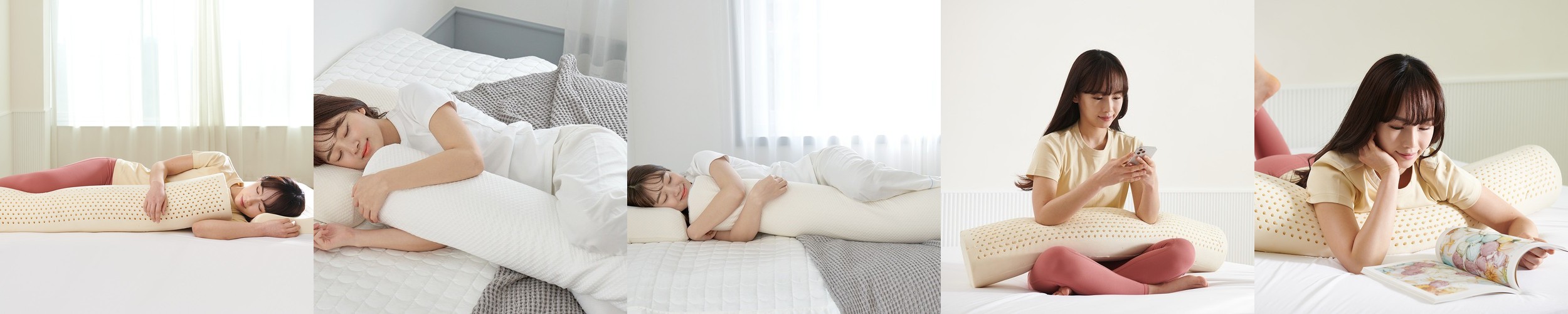 슬립스파 천연 라텍스 바디필로우 안고자는 베개 냉감 대형 롱쿠션 긴베개