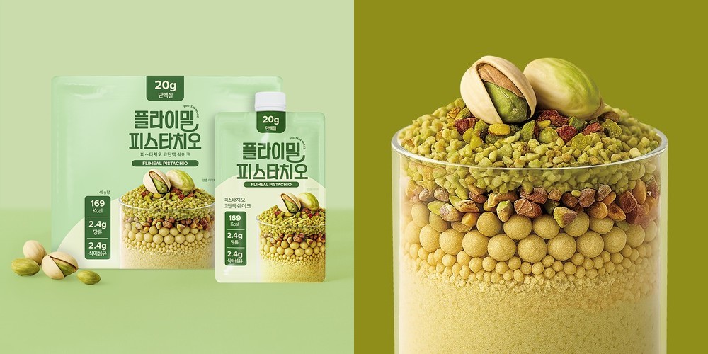 플라이밀 단백질 쉐이크 파우치 초코, 45g, 7개