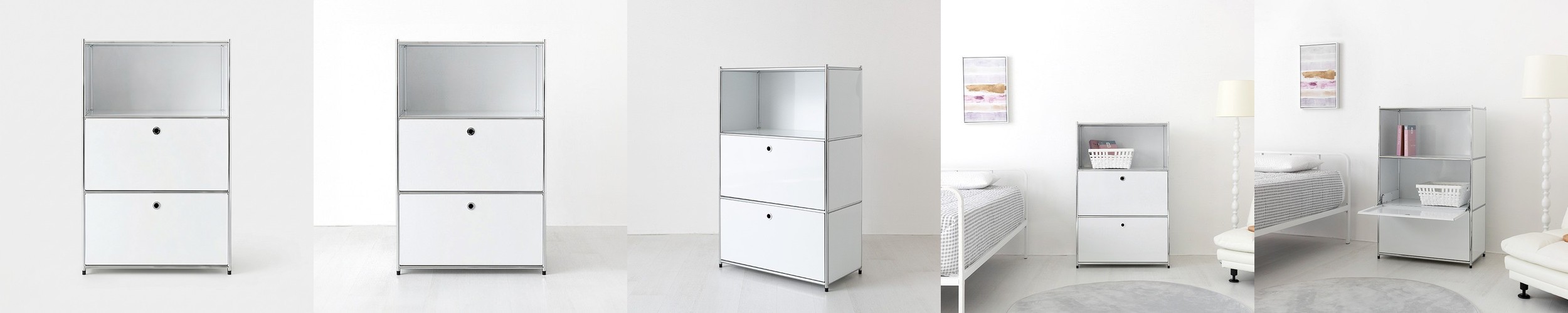 모듈가구 심플리 2×3 수납장 2문 BC618 1150mmx400mmx1020mm, 3단, 솔리드베이지 2235.4981