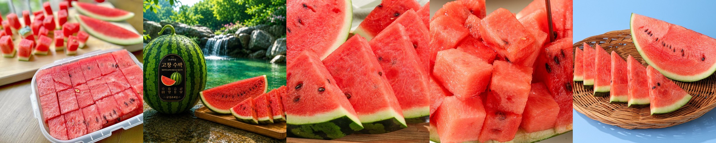 고창 꿀 수박 고당도 프리미엄 흑수박 흑미 복날 선물 맛있는 하우스 산지직송