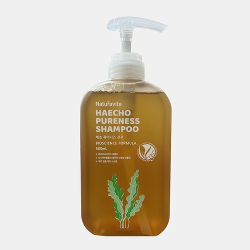 나투라비타 무방부제 해초 퓨어니스 다시마 샴푸 플로럴부케, 500ml, 2개