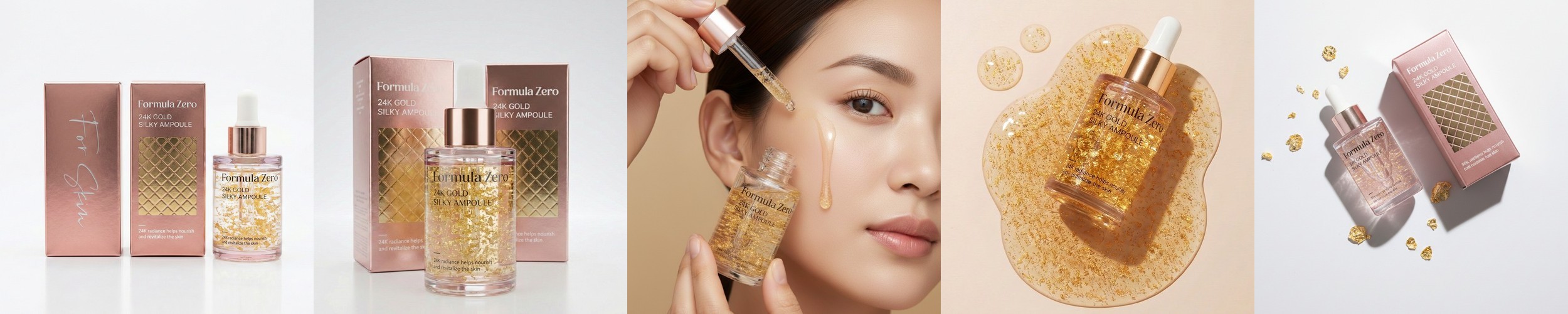 [골드리프팅실] 앰플엔 24K 골드샷 앰플 대용량 100ml 프리미엄 순금 함유 기능성 안티에이징 앰플