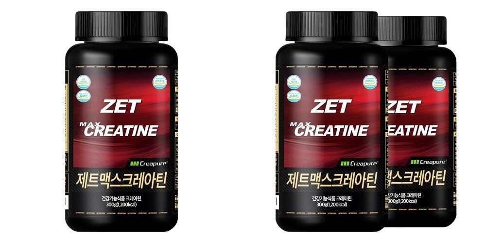 제트리션 제트맥스크레아틴 크레아퓨어 300g 100% 모노 하이드레이트 파우더 헬스