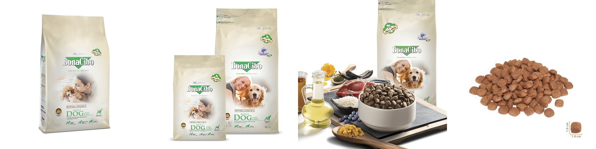 [고양이의날] 보나시보 어덜트 강아지사료 스몰바이트 램+라이스, 1.5kg, 1개