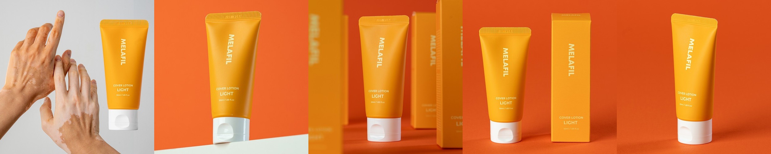 멜라필 커버 로션 백반증 커버제 바디 넓은부위 흰색반점 톤보정 50ml