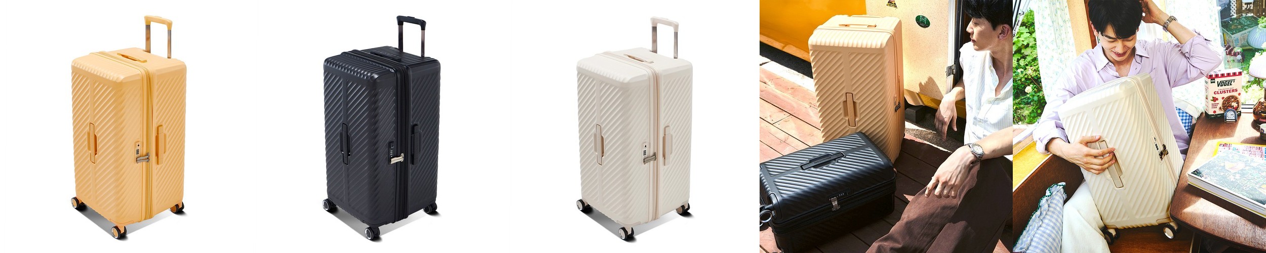 빅패스 여행용캐리어 PC TSA 폴리카보네이트 가벼운 금고형 캐리어 60.96cm(24인치), 라이트그레이