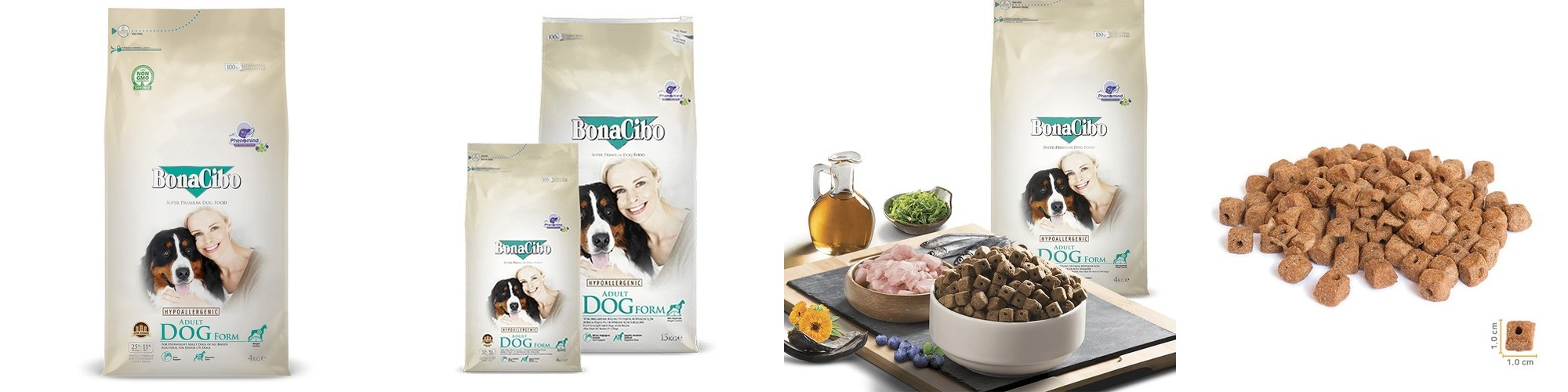 [고양이의날] 보나시보 어덜트 강아지사료 폼 다이어트+시니어, 4kg, 1개