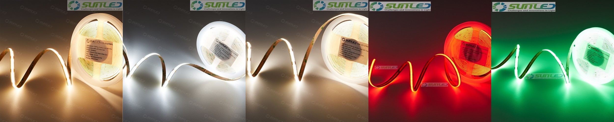 COB LED바 5m롤 자동차 스트립 면발광 12V 전구빛 줄조명 플렉시블 DIY 면발광