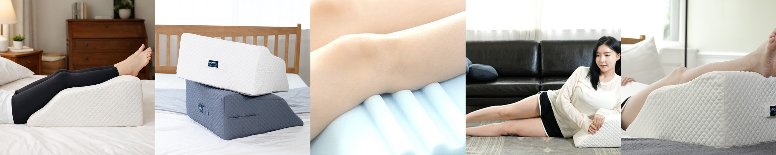 1+1set 수면도감 다리베개 다리쿠션 발베개 종아리쿠션 26cm