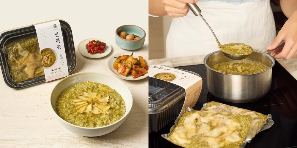 바다한상 프리미엄 전복죽 압도적인 전복량 100% 진도산 전복 250g, 3개