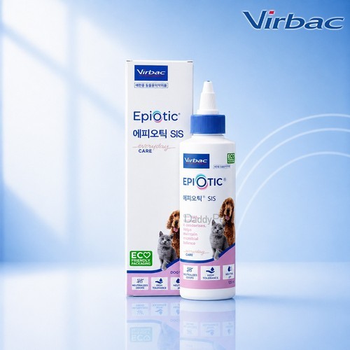 [N포인트2000] 버박 에피오틱 SIS 125ml 강아지 고양이 순한 저자극 향균 귀세정제 EPIOTIC SIS VIRBAC