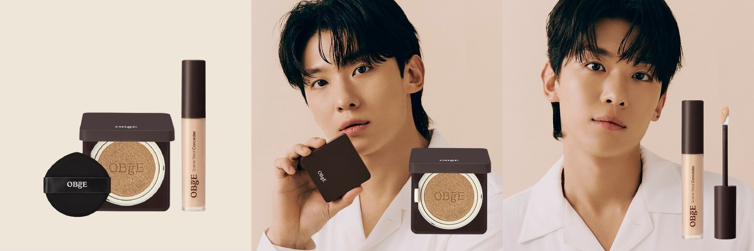 원오브뎀 드뗑 맨즈케어 파운데이션 커버 쿠션 더블세트 12g(SPF50+), 퍼프 2ea