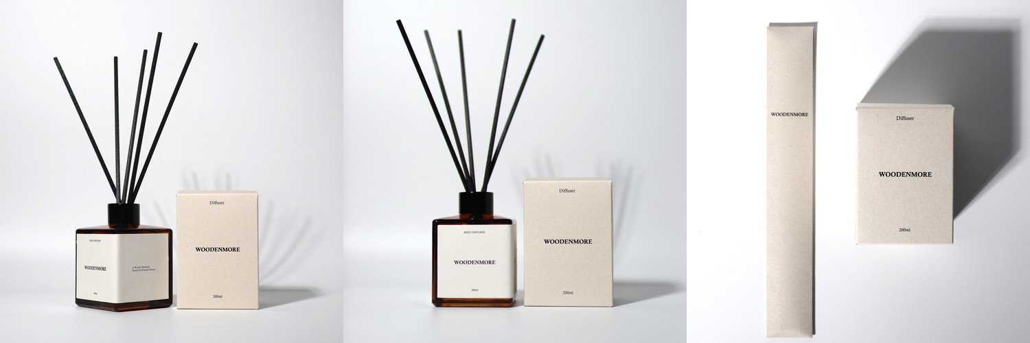 우든모어 리드디퓨저 히노끼(편백나무), 200ml, 1개