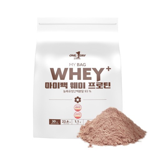 WPC 원데이뉴트리션 마이백 웨이프로틴 농축유청단백질 보충제 초코맛 2kg