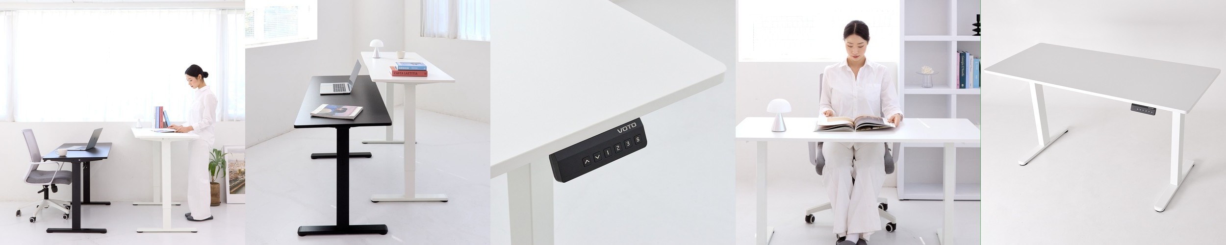 핏쳐 커스터마이징 책상 전동식 높이 조절 스탠딩 책상 모션 데스크 E1 PLUS 1200