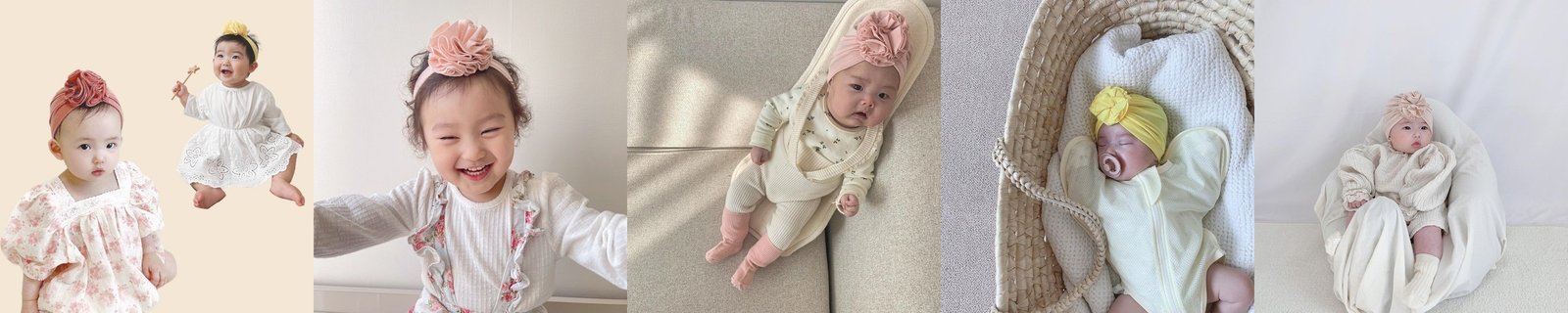 2+1 디어딜리 아기헤어악세사리 아가머리띠 유아헤어밴드 신생아선물 도넛밴드