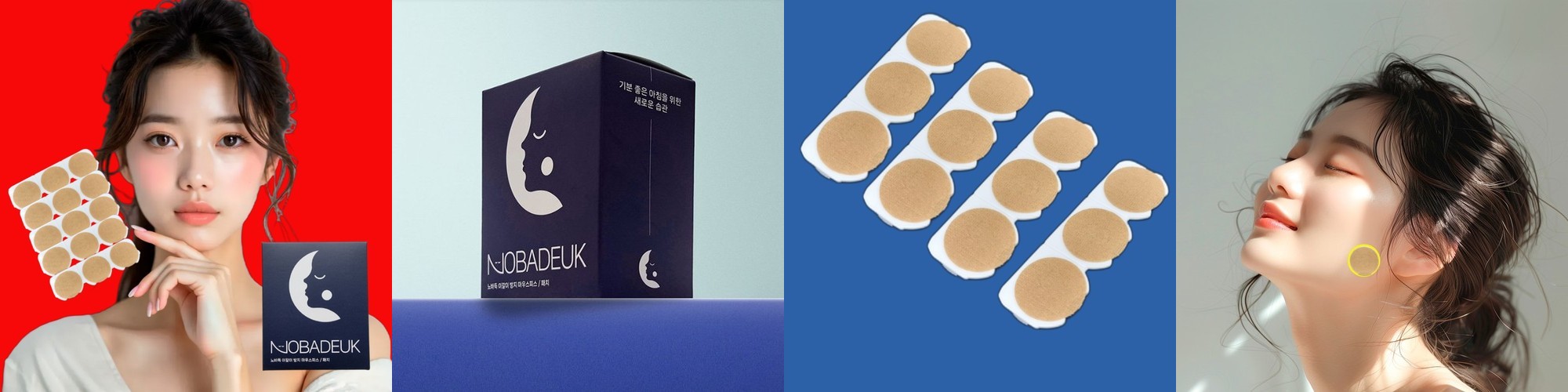노바득 수면용 이갈이패치 방지 턱근육이완 패치 마우스피스 스플린트 잠잘때