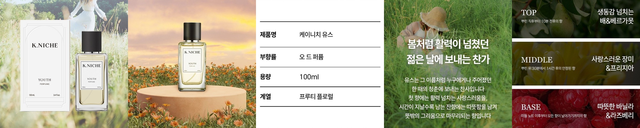 케이니치 유스 향수 프루티플로럴, 100ml, 1개