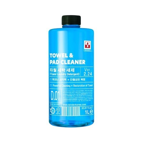바인더 타월 패드 클리너 1L 타월세정제