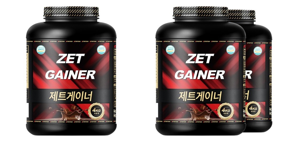 제트리션 제트게이너 4kg 초코 체중 근육 탄수화물 단백질 게이너