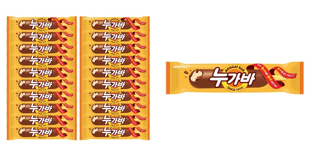 해태아이스 쌍쌍바 초코 20개입 + 누가바 20개입 총 40개입 골라담기 아이스크림