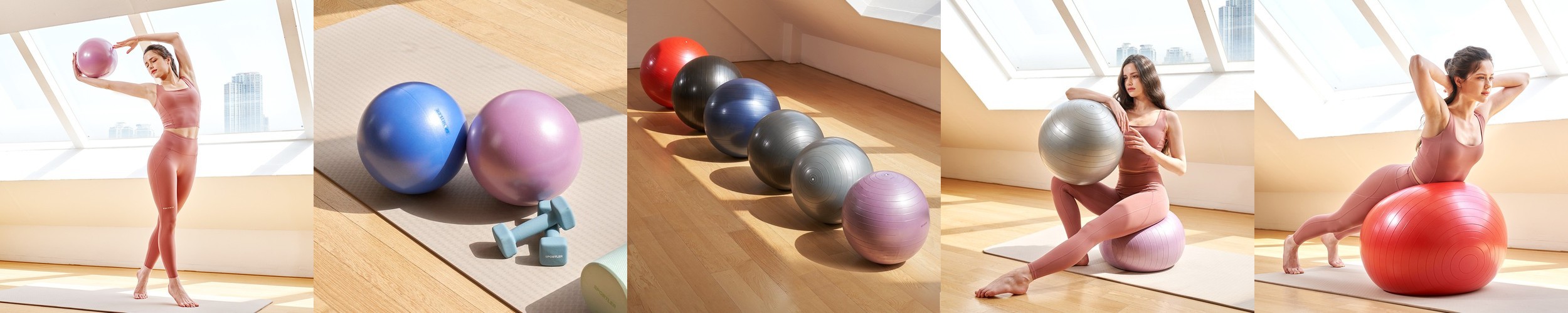 스케쳐스 짐볼 안티버스트 요가 필라테스 임산부 55cm, 애쉬그레이