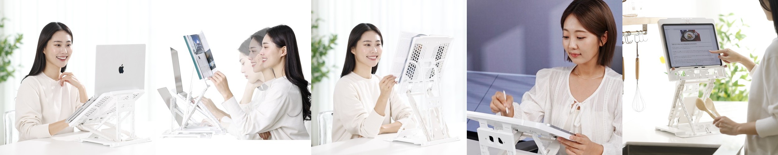 스니벤 휴대용 노트북 거치대 스탠드 접이식 맥북 받침대 가벼운 높이조절