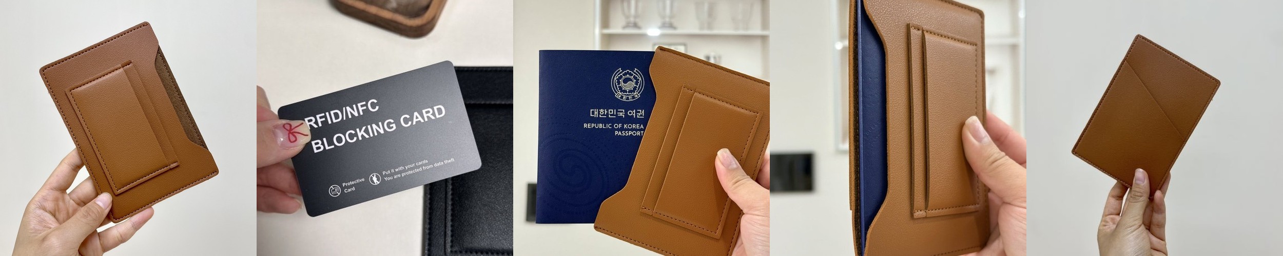 해외여행지갑 가족 여권케이스 RFID차단 여권파우치 안티스키밍 가방 명품 신여권