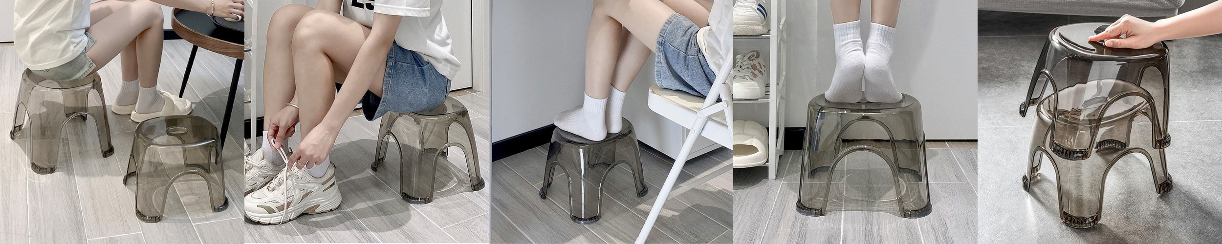 욕실 목욕탕 의자 화장실 투명 낮은 욕조 사우나 논슬립 중형