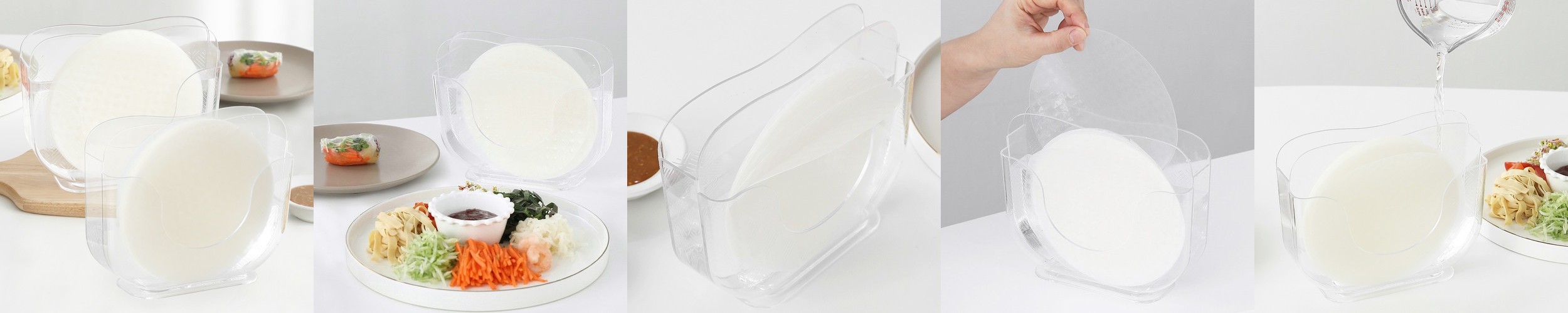베트남 물없이 싸먹는 월남쌈 사각 라이스페이퍼 반짱 씨우몽 220g, 1개